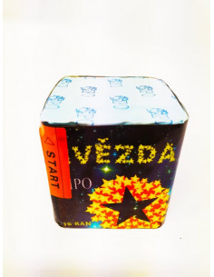 Batteriefeuerwerk Hvězda