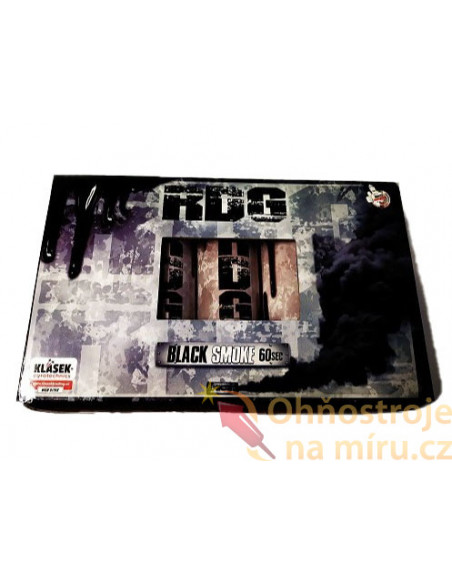 Pyrotechnika černá dýmovnice s trhací pojistkou