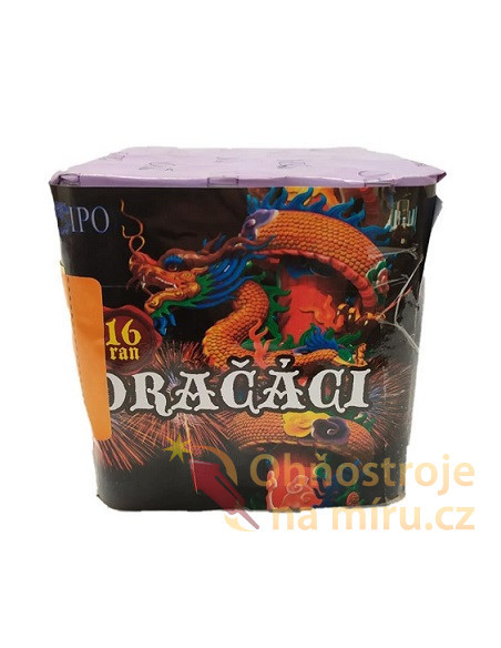 Kompaktní ohňostroj 16 ran Dračáci