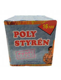 Batteriefeuerwerk 16 schuss Polystyren