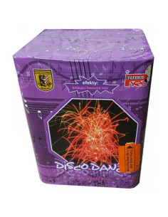Batteriefeuerwerk mit 25 Schuss Disco Dance Kaliber 30 mm