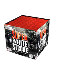 Batteriefeuerwerk 49 schuss Super White Strobe