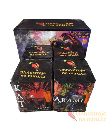 Verbundfeuerwerk 127 schuse Exclusive multikalibr 30mm/45mm 3 minuten