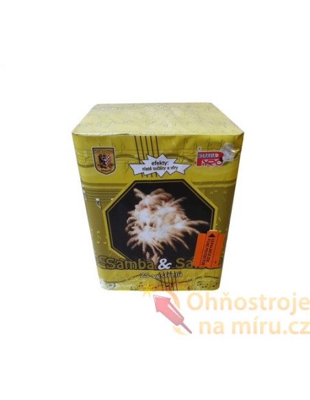 Batteriefeuerwerk 25 schusse Samba Salsa 30 mm