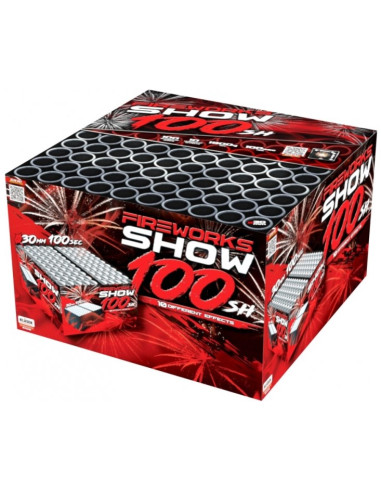 Verbundfeuerwerk 100 sh Fireworks show 30mm