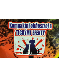 Složený "tichý" ohňostroj 268 ran 3,5 minuty 2