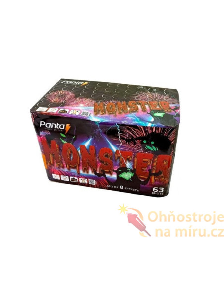 Ohňostroj 63 ran Monster kalibr 25mm/45mm