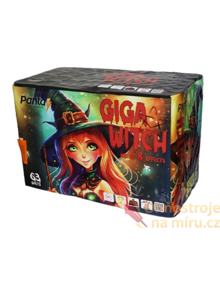 Batteriefeuerwerk Giga 63sh Witch 25mm/45mm