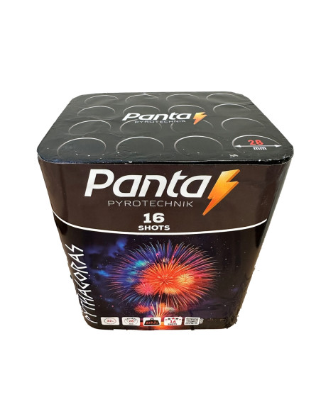 Kompaktní ohňostroj Pythagoras 16 ran 28 mm