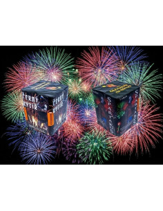 Ohňostrojný set Černý Rytíř + Spartakus 2 ks baterií 16 ran/30mm