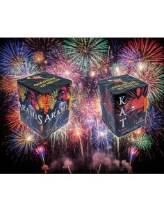 Ohňostrojný set Aramis + Kat 2 ks baterií 16 ran/30mm