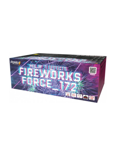 Složený ohňostroj Fireworsk Force 172 ran 30mm/50mm