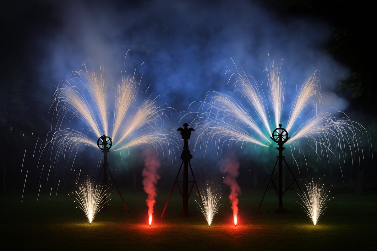 Barokní fontánové, tiché ohňostroje bez explozí a třesku pro rok 2025