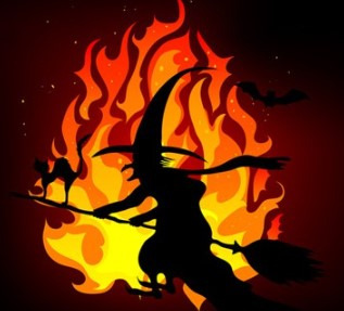 Ohňostroj - pálení čarodějnic