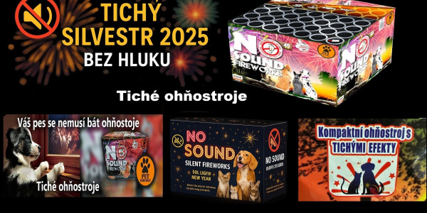 Tichý Ohňostroj Silvestr 2025 | Balíčky pro Obce a města od 10 000 Kč